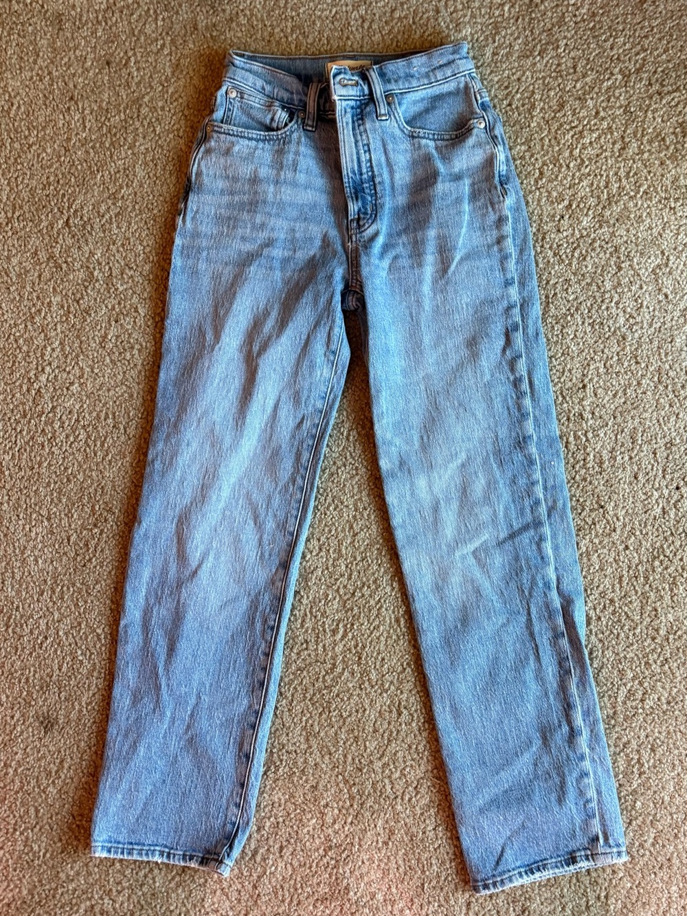 Madewell The Perfect Vintage Straight Jean in Ferman Wash - Size 24 (NJ109)